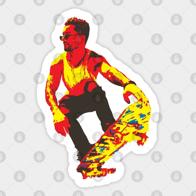 sky skater Sticker by salimax